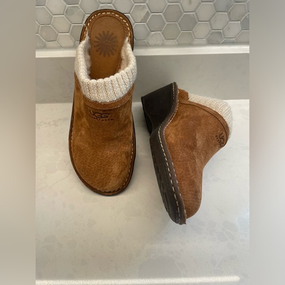 UGG Brown Slip-On Clogs - Picture 7 of 10
